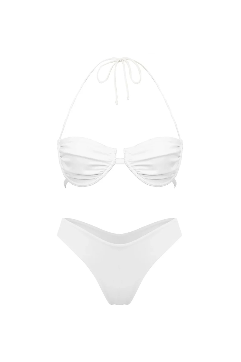 Biały zestaw bikini Amora