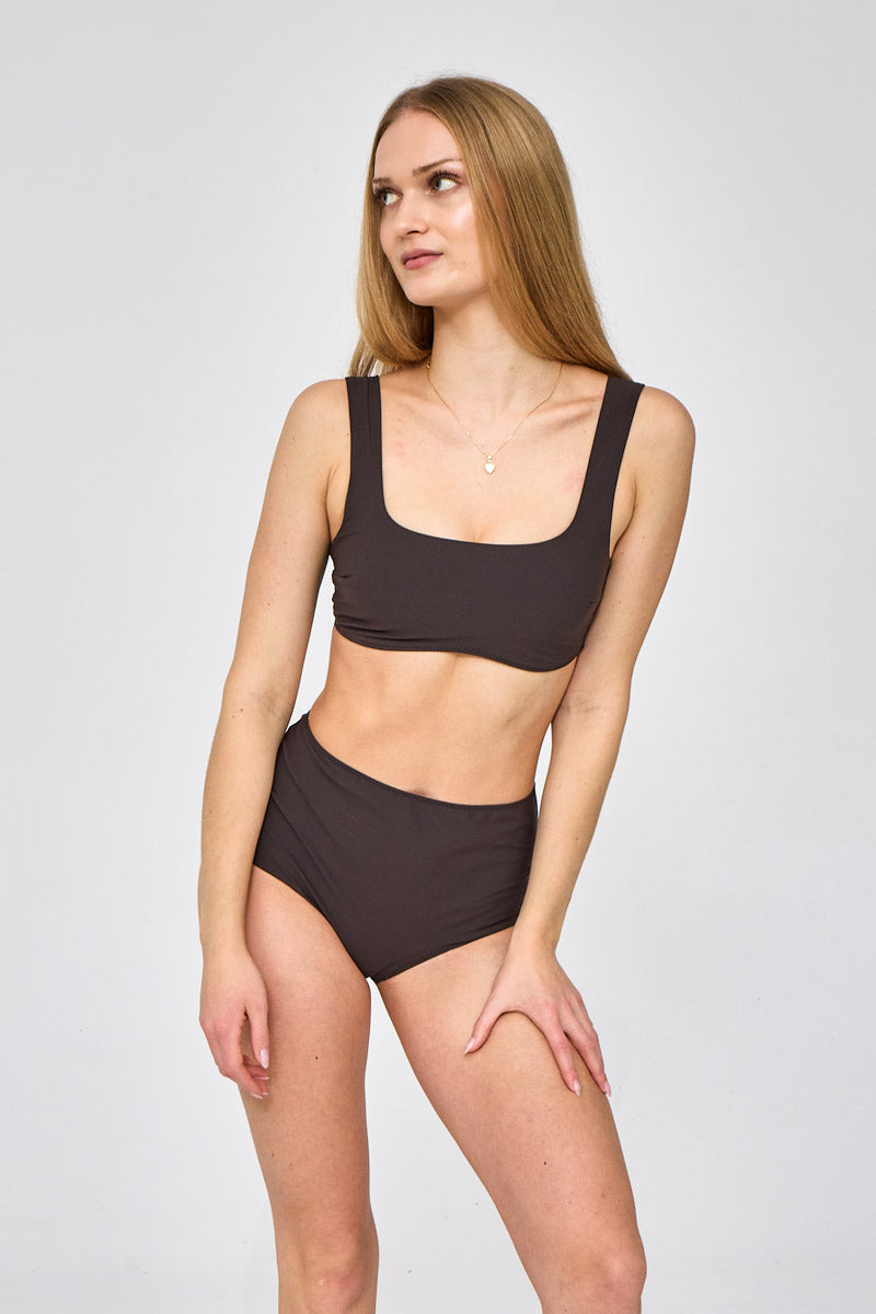 Brązowy dół od bikini Sora