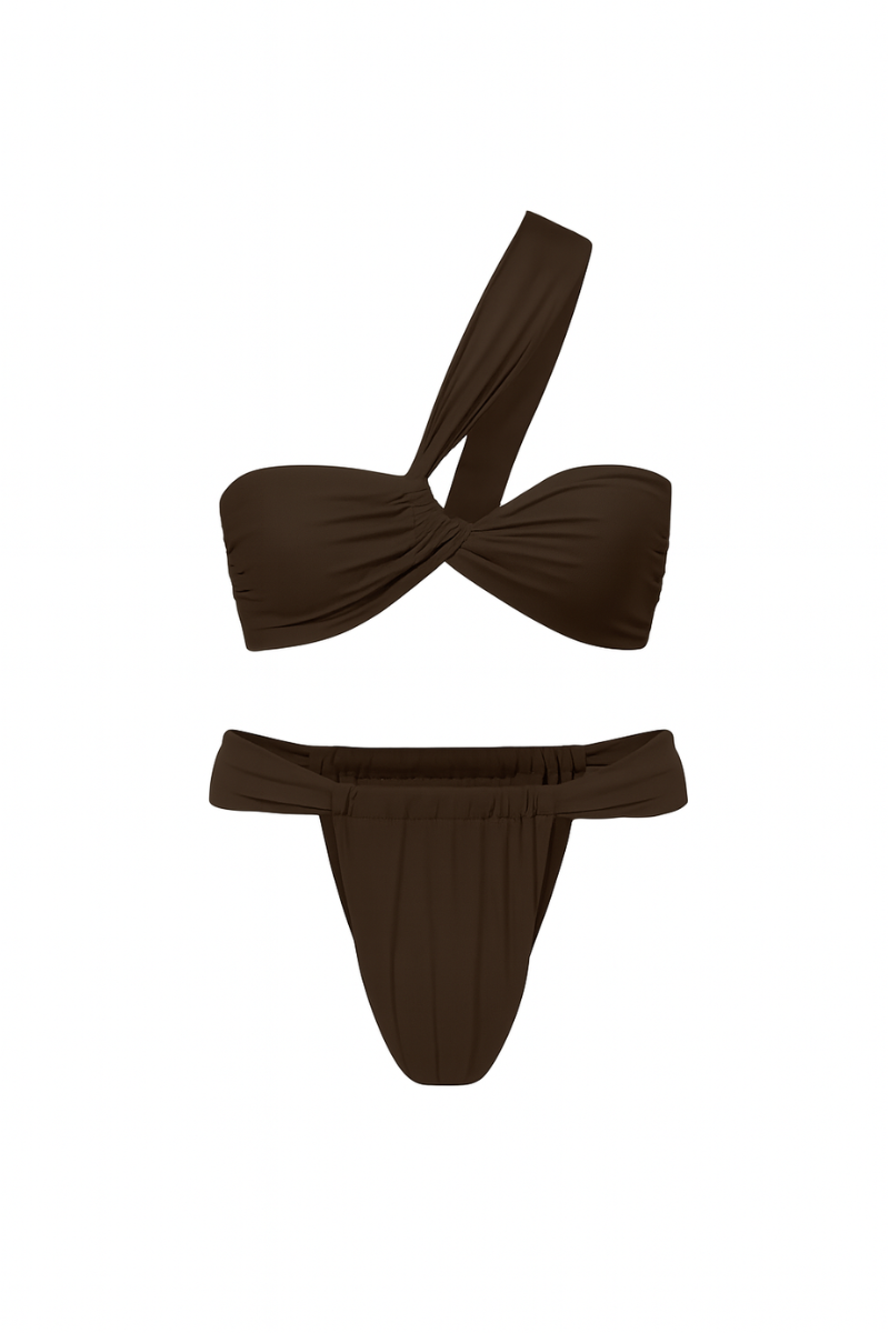 Brązowy zestaw bikini Kirei