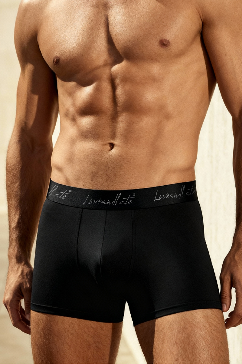 Black Essential Men's Boxer Briefs