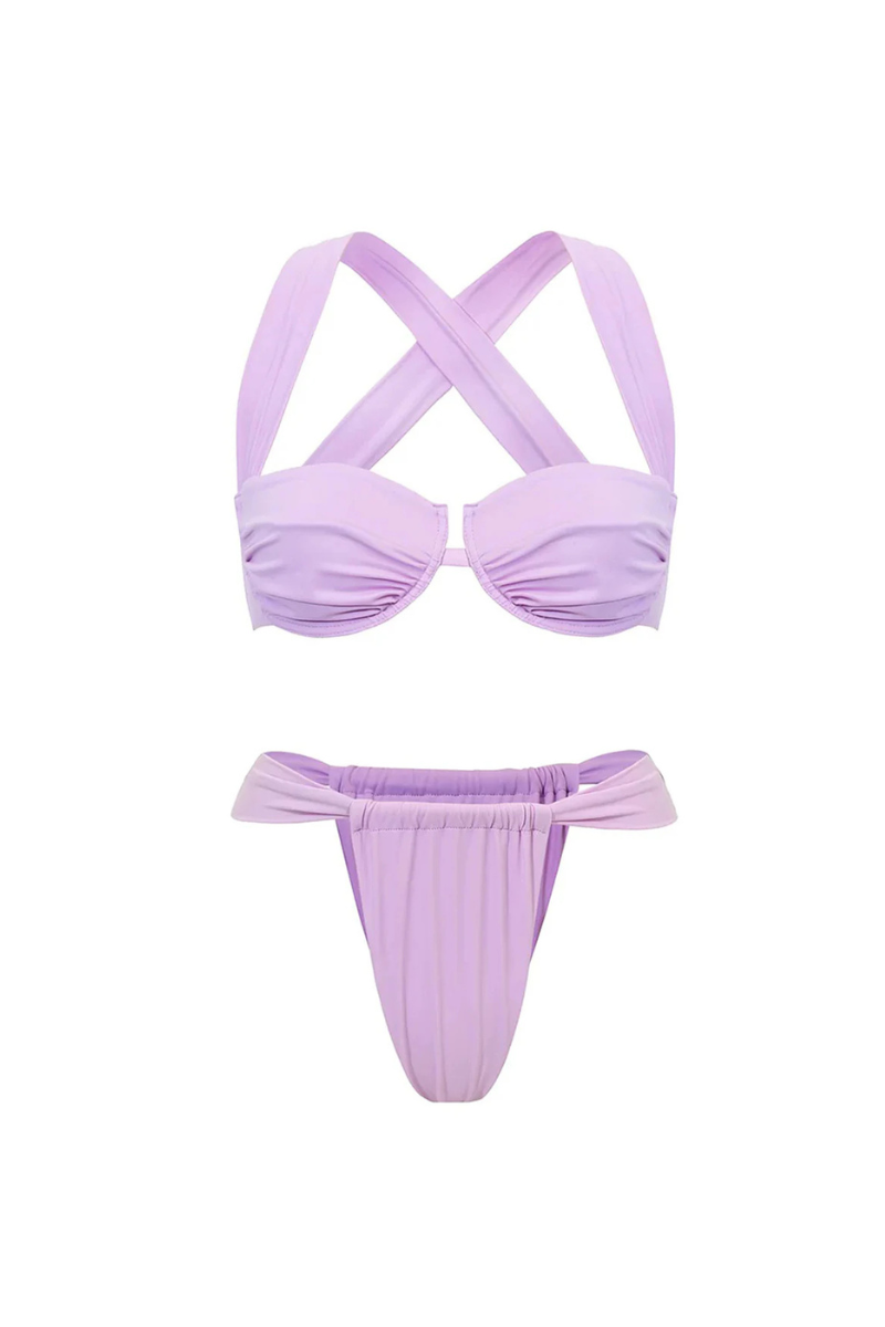 Fioletowy zestaw bikini Maura