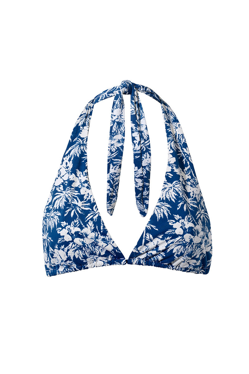 Jane Floral Triangle Bikini Top