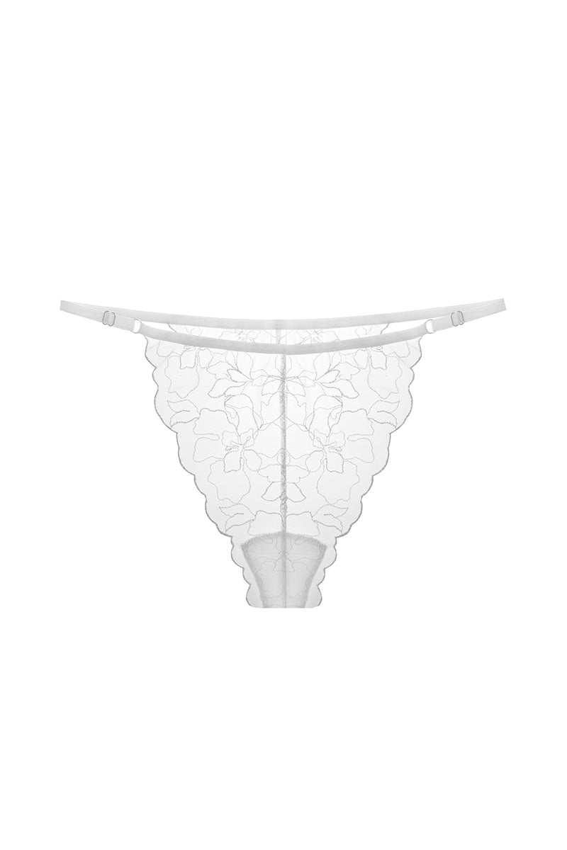 Apologise White Openwork Thong