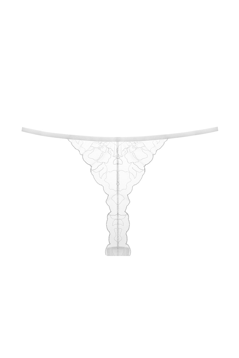Apologise White Openwork Thong
