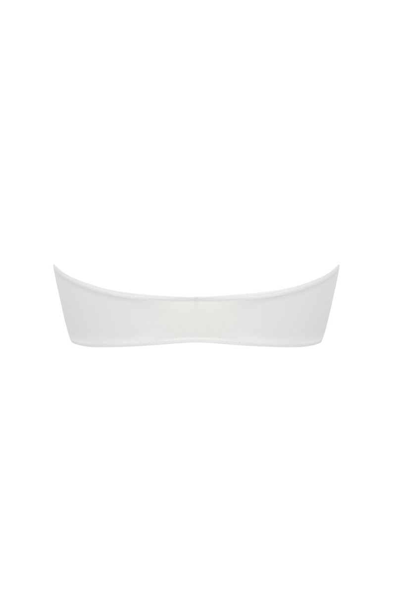 Góra od bikini typu bandeau Maui Off White