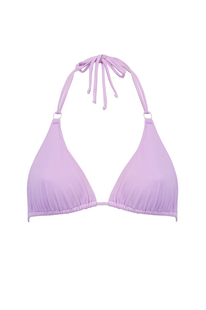 Fioletowy trójkątny stanik od bikini Maui