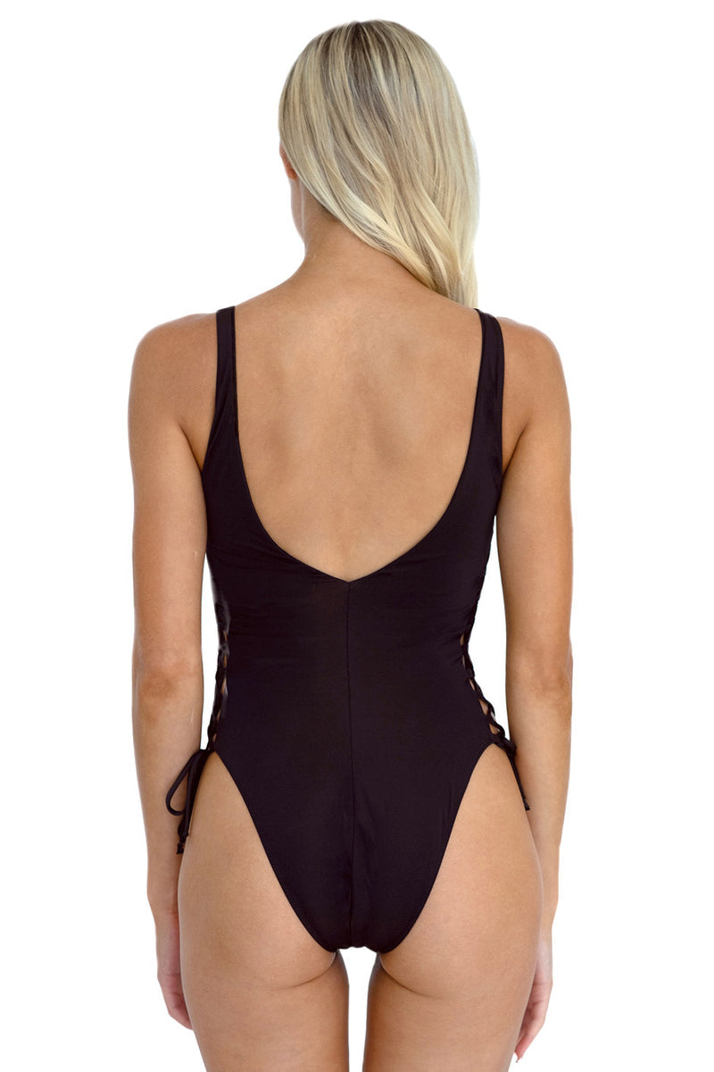 Pepper Black One-Piece Swimsuit Love and Hate