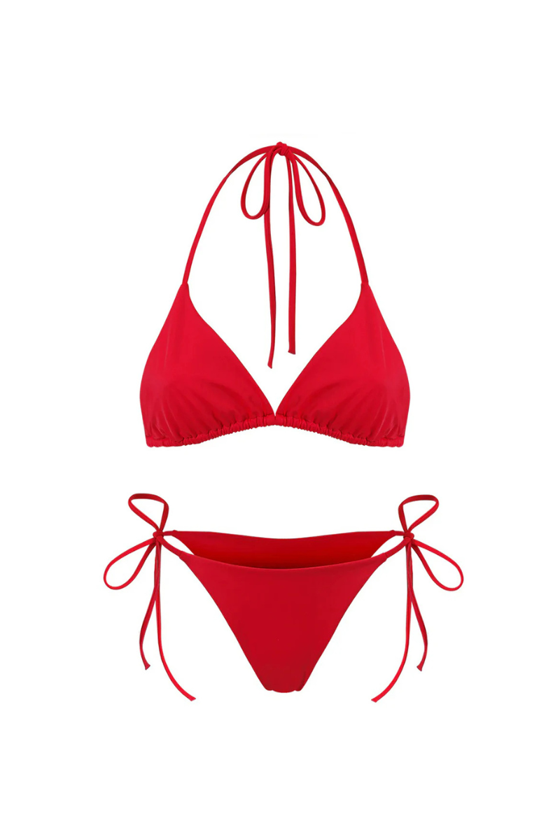 Czerwony zestaw bikini Maui