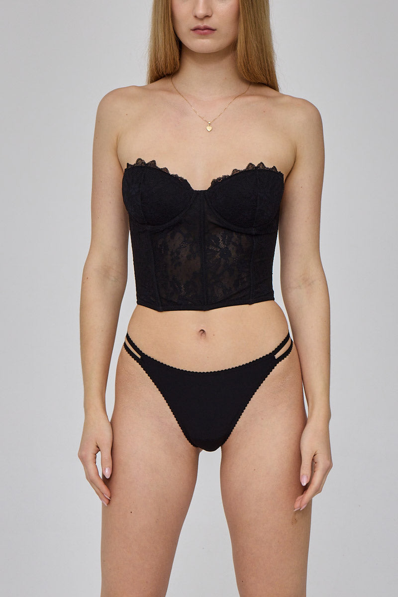 Magic Black Smooth Thong