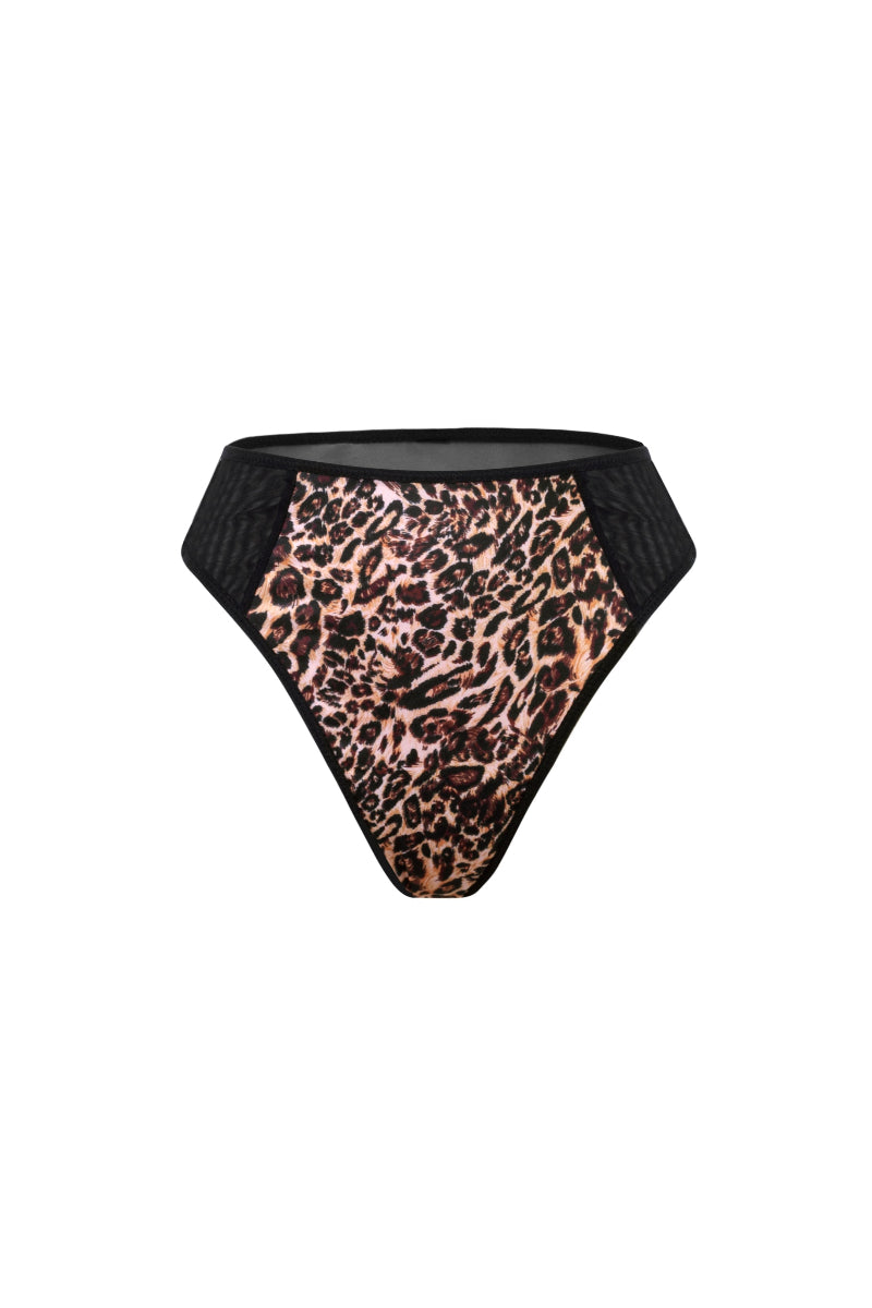 Wild Leopard Print Thong